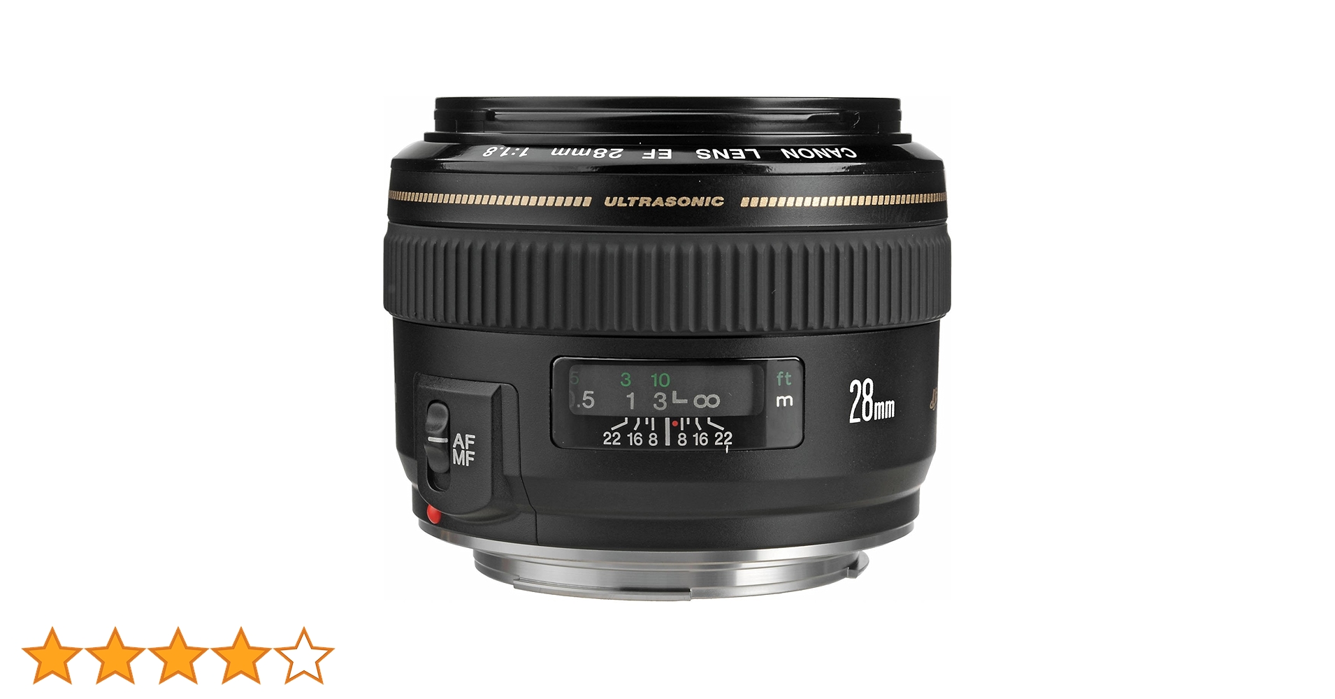 Canon EF 28mm f/1.8 USM Wide Angle Lens for Canon SLR Cameras